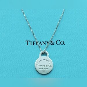 Tiffany & Co. 925 Sterling Silver Return to Tiffany Circle Pendant Necklace